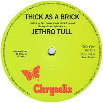 LP Jethro Tull: Thick As A Brick