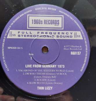 LP Thin Lizzy: Live From Germany 1973 