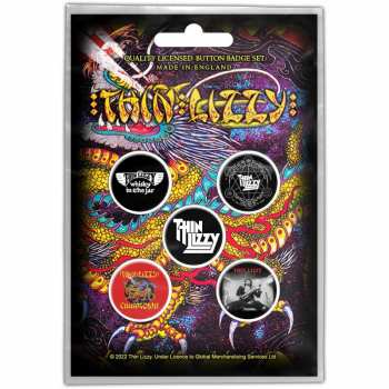 Merch Thin Lizzy: Súprava Odznakov Chinatown