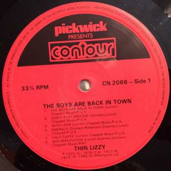 LP Thin Lizzy: The Boys Are Back In Town