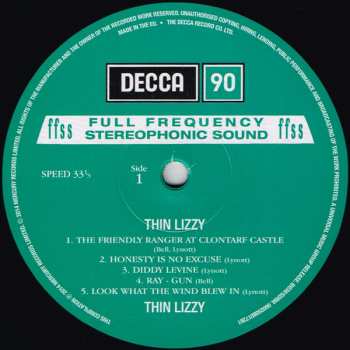 LP Thin Lizzy: Thin Lizzy