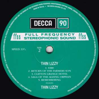 LP Thin Lizzy: Thin Lizzy