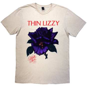 Merch Thin Lizzy: Thin Lizzy Unisex T-shirt: Black Rose Tracklist (back Print) (small) S
