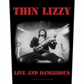 Merch Thin Lizzy: Nášivka na chrbát Live & Dangerous