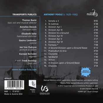 CD Transports Publics: Sonata, Divisions & Dances