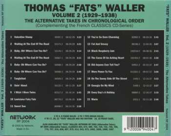 CD Fats Waller: The Alternative Takes In Chronological Order Volume 2 1929-1938