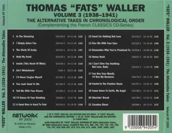 CD Fats Waller: The Alternative Takes In Chronological Order Volume 3 (1938-1941)