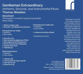 CD The English Cornett And Sackbut Ensemble: Gentleman Extraordinary (Anthems, Services, And Instrumental Music)