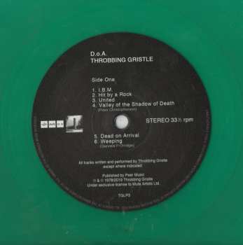 LP Throbbing Gristle: D.o.A. The Third And Final Report LTD | CLR