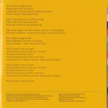 CD Tim Bendzko: April