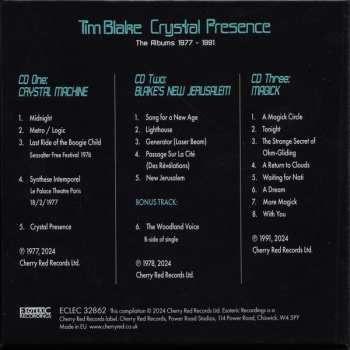 3CD/Box Set Tim Blake: Crystal Presence (The Albums 1977 - 1991)