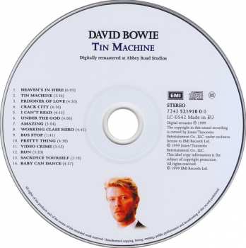 CD Tin Machine: Tin Machine