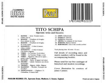 CD Tito Schipa: Operatic Arias And Encores