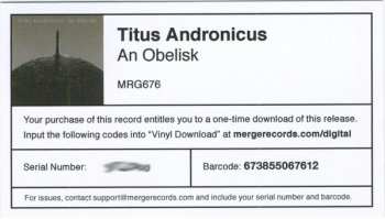 LP Titus Andronicus: An Obelisk LTD