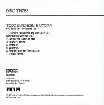 3CD/DVD/Box Set Todd Rundgren: At The BBC 1972-1982