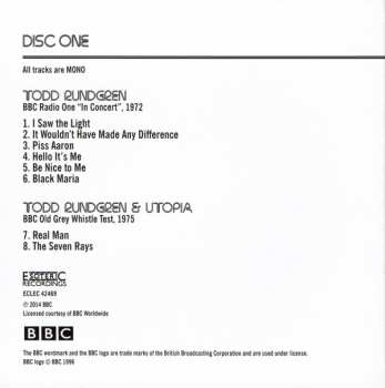 3CD/DVD/Box Set Todd Rundgren: At The BBC 1972-1982