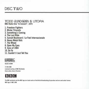 3CD/DVD/Box Set Todd Rundgren: At The BBC 1972-1982