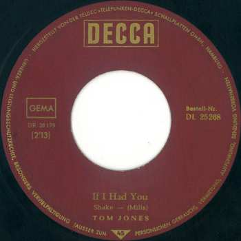 SP Tom Jones: Green, Green Grass Of Home