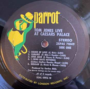 2LP Tom Jones: Live At Caesars Palace