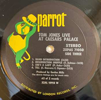 2LP Tom Jones: Live At Caesars Palace
