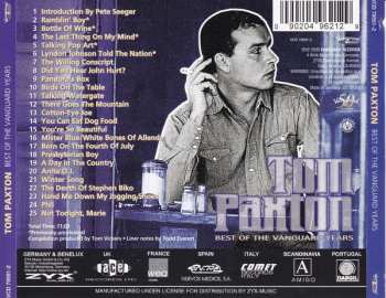 CD Tom Paxton: Best Of The Vanguard Years