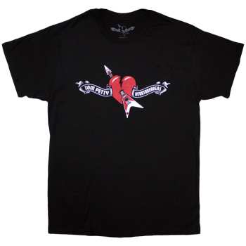 Merch Tom Petty & The Heartbreakers: Tom Petty & The Heartbreakers Unisex T-shirt: Heart Logo (black) (small) S