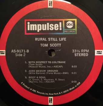 LP Tom Scott: Rural Still Life