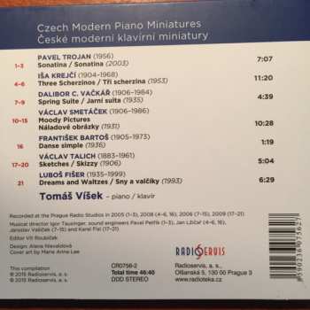 CD Tomáš Víšek: Czech Modern Piano Miniatures DIGI