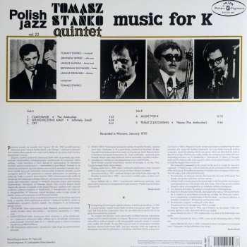 LP Tomasz Stańko Quintet: Music For K