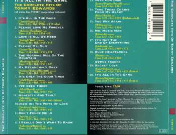 CD Tommy Edwards: It's All In The Game: The Complete Hits Of Tommy Edwards