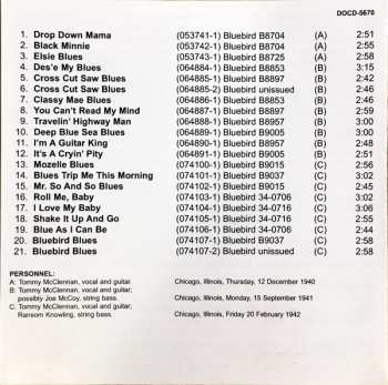CD Tommy McClennan: Complete Recordings In Chronological Order - Volume 2: 1940 - 1942