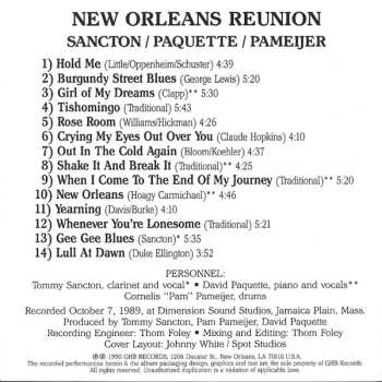CD David Paquette: New Orleans Reunion