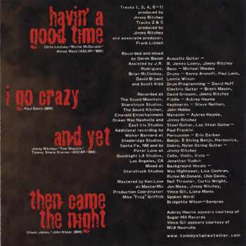 CD Tommy Shane Steiner: Then Came The Night
