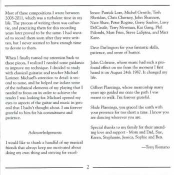 CD Tony Romano: Dance For One