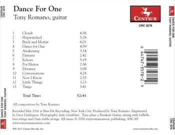 CD Tony Romano: Dance For One