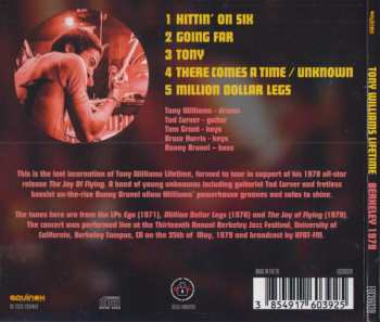 CD The Tony Williams Lifetime: Berkely 1979