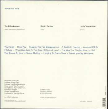 2LP Tord Gustavsen: What Was Said