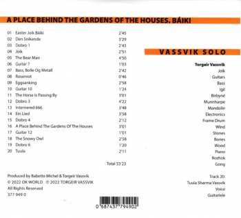 CD Torgeir Vassvik: Vassvik Solo • A Place Behind The Gardens Of The Houses. Báiki