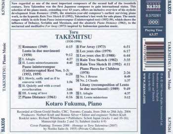 CD Toru Takemitsu: Piano Music
