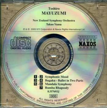 CD The New Zealand Symphony Orchestra: Symphonic Mood. Bugaku. Mandala Symphony. Rumba Rhapsody.