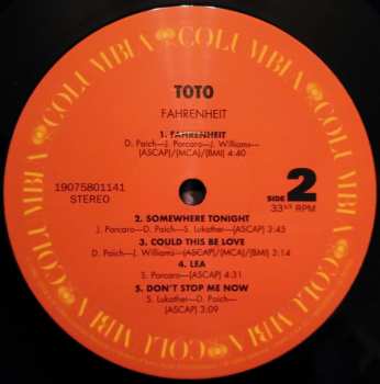 LP Toto: Fahrenheit