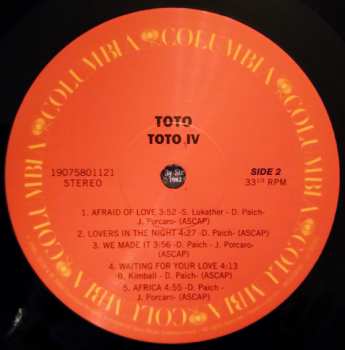 LP Toto: Toto IV