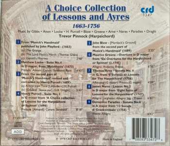 CD Trevor Pinnock: A Choice Collection Of Lessons And Ayres 1663-1756