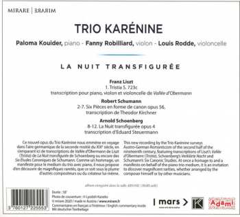 CD Trio Karénine: La Nuit Transfigurée: List, Schumann, Schoenberg 