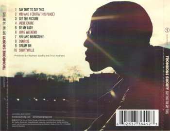CD Trombone Shorty: Say That To Say This