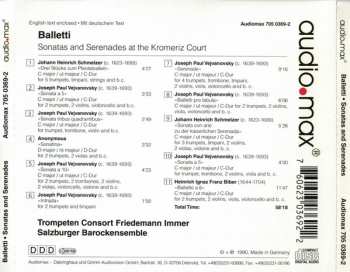 CD Trompeten Consort Friedemann Immer: Balletti (Sonatas and Serenades at the Kromeriz Court)