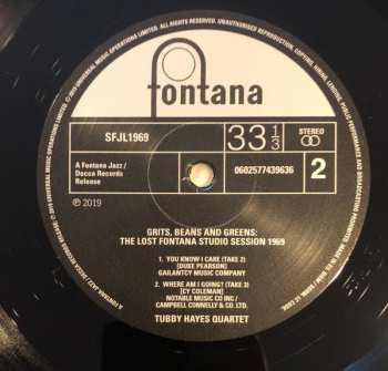 LP Tubby Hayes Quartet: Grits, Beans And Greens