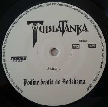LP Tublatanka: Poďme Bratia Do Betlehema