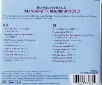 CD Tujia: Folk Songs Of The Tujia And Sui Peoples