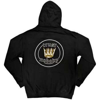 Merch Tupac: Tupac Unisex Zipped Hoodie: Crown Seal (back Print) (small) S